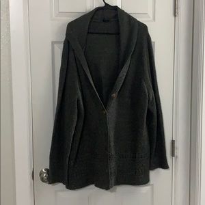Gray cardigan